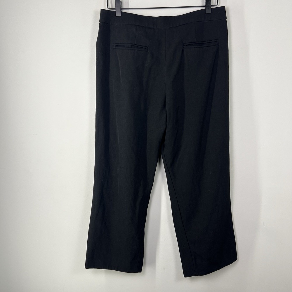 Derek Lam Wool Cropped Trousers Womens Size 8 Black Italian Fabric Tailored - Picture 11 of 15